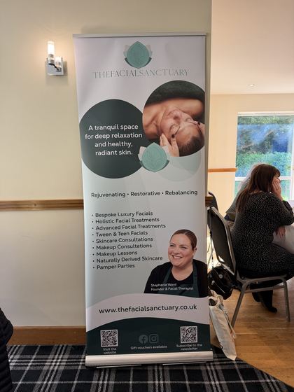 The Facial Sanctuary display banner